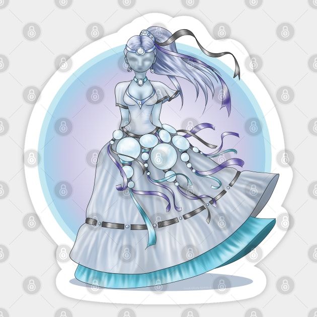 Lady of Air Sticker by Keltaria